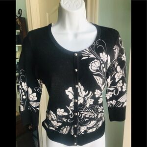 White House Black Market Sweater with snap buttons